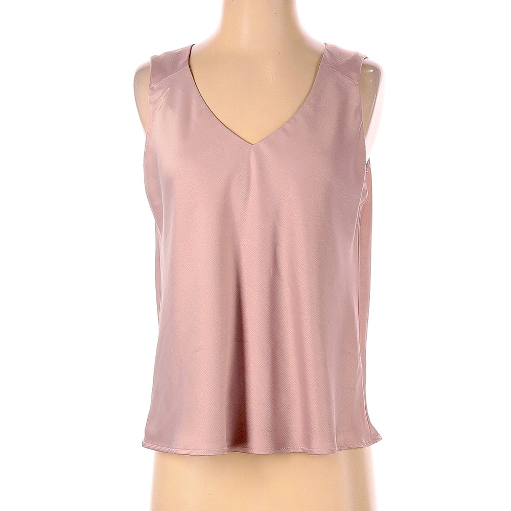 Halogen pink chiffon tank top size M